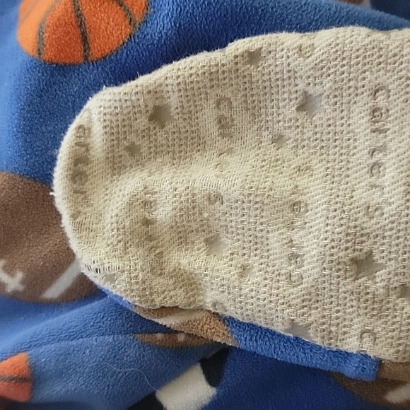 Carter's Footed Onesie Fleece Sports Pajamas - Picture 5 of 6